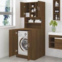 Armoire de machine à laver Chêne marron Bois d’ingénierie 