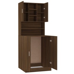 Armoire de machine à laver Chêne marron Bois d’ingénierie 