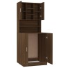 Armoire de machine à laver Chêne marron Bois d’ingénierie 