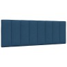 Cadre de lit sans matelas bleu 120x200 cm tissu 
