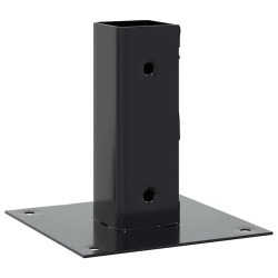 Bases de poteau carrées 12 pcs anthracite 46x46 mm 