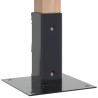 Bases de poteau carrées 12 pcs anthracite 46x46 mm 