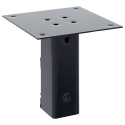 Bases de poteau carrées 12 pcs anthracite 46x46 mm 