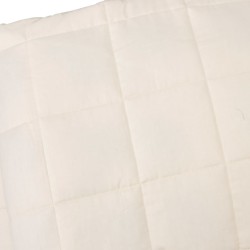 Couverture lestée Crème clair 120x180 cm 9 kg Tissu 