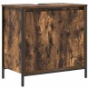 Meuble de salle de bain lavabo chêne fumé 60x34,5x60 cm 