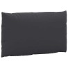 Coussins de palette lot de 3 noir tissu oxford 