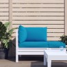 Coussins de palette lot de 3 bleu clair tissu oxford 