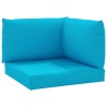 Coussins de palette lot de 3 bleu clair tissu oxford 