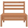 Salon de jardin 4 pcs Bois de pin massif Marron miel 