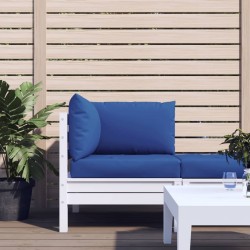 Coussins de palette lot de 3 bleu tissu oxford 
