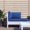 Coussins de palette lot de 3 bleu tissu oxford 