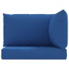 Coussins de palette lot de 3 bleu tissu oxford 