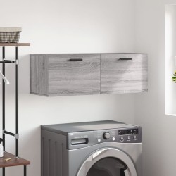 Armoire murale sonoma gris 100x36,5x35 cm bois d'ingénierie 