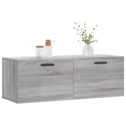 Armoire murale sonoma gris 100x36,5x35 cm bois d'ingénierie 