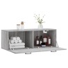 Armoire murale sonoma gris 100x36,5x35 cm bois d'ingénierie 