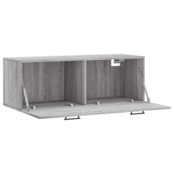 Armoire murale sonoma gris 100x36,5x35 cm bois d'ingénierie 