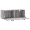 Armoire murale sonoma gris 100x36,5x35 cm bois d'ingénierie 