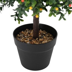 Arbre artificielavec fruits et pot 35x50 cm Vert 