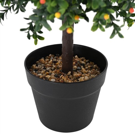 Arbre artificielavec fruits et pot 35x50 cm Vert 