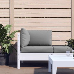 Coussins de palette lot de 3 gris tissu oxford 