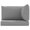 Coussins de palette lot de 3 gris tissu oxford 