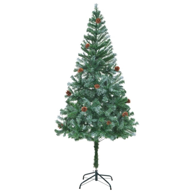 Arbre de Noël artificiel avec pommes de pin 180 cm 