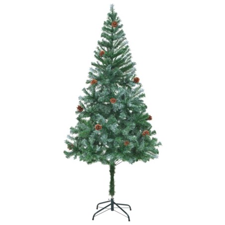 Arbre de Noël artificiel avec pommes de pin 180 cm 