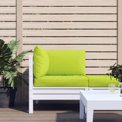 Coussins de palette lot de 3 vert vif tissu oxford 