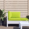 Coussins de palette lot de 3 vert vif tissu oxford 