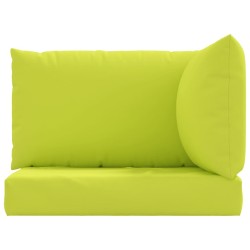 Coussins de palette lot de 3 vert vif tissu oxford 