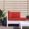 Coussins de palette lot de 3 rouge tissu oxford 