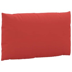 Coussins de palette lot de 3 rouge tissu oxford 