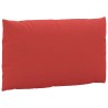 Coussins de palette lot de 3 rouge tissu oxford 
