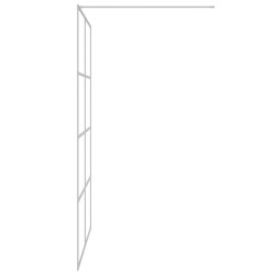Paroi de douche Argenté 140x195 cm Verre ESG transparent 