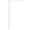 Paroi de douche Argenté 140x195 cm Verre ESG transparent 