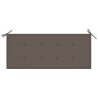 Banc de jardin empilable et coussin 128,5cm Bois de teck massif 