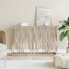 Table console argenté 110x30x70 cm acier inoxydable et verre 