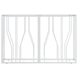 Table console argenté 110x30x70 cm acier inoxydable et verre 