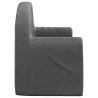 Canapé-lit pour enfants 2 places anthracite peluche douce 