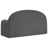 Canapé-lit pour enfants 2 places anthracite peluche douce 
