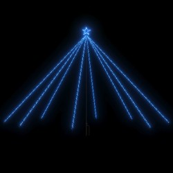 Sapin de Noël à LED Intérieur/Extérieur 576 LED bleu 3,6 m 