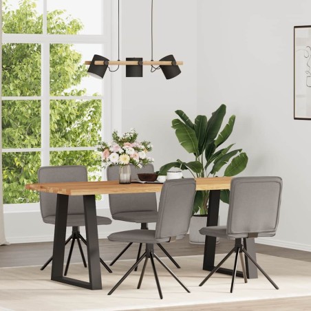 Chaises à manger lot de 4 taupe tissu 