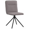 Chaises à manger lot de 4 taupe tissu 