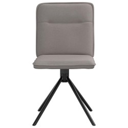 Chaises à manger lot de 4 taupe tissu 