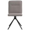 Chaises à manger lot de 4 taupe tissu 