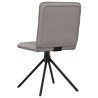 Chaises à manger lot de 4 taupe tissu 