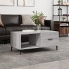 Table basse sonoma gris 90x50x40 cm bois d'ingénierie 