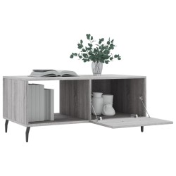Table basse sonoma gris 90x50x40 cm bois d'ingénierie 