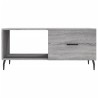 Table basse sonoma gris 90x50x40 cm bois d'ingénierie 