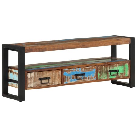 Meuble TV 120x30x45 cm Bois massif de récupération 